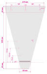 Фасовочный пакет трапеция  275х85х350 мм, кл. 45 мм